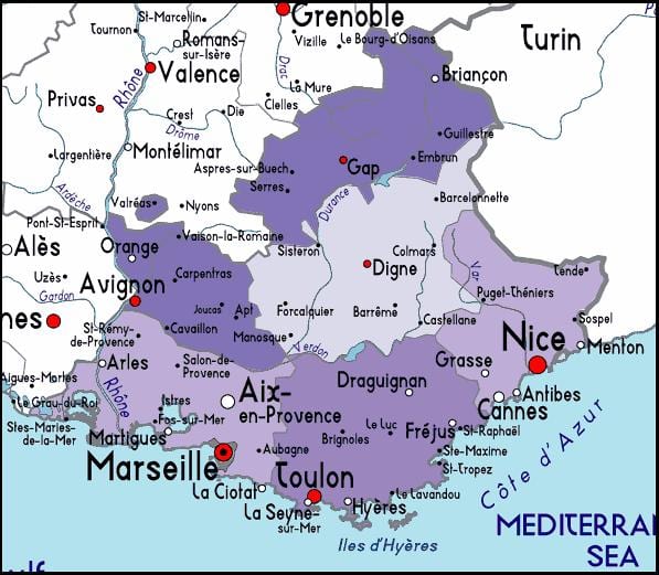 แผนที่ของ france_ regions. kgm ขอบเขต