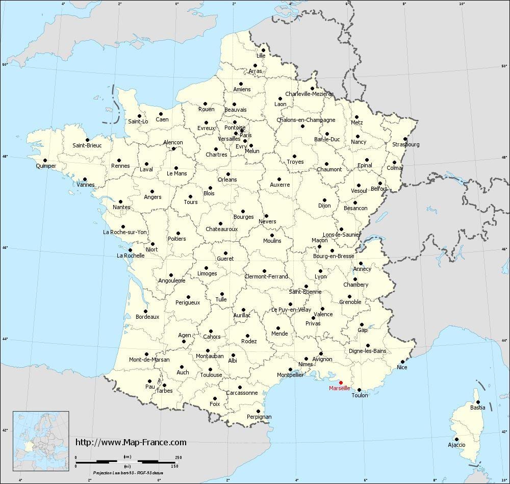 France_ regions. kgm อยู่บนแผนที่