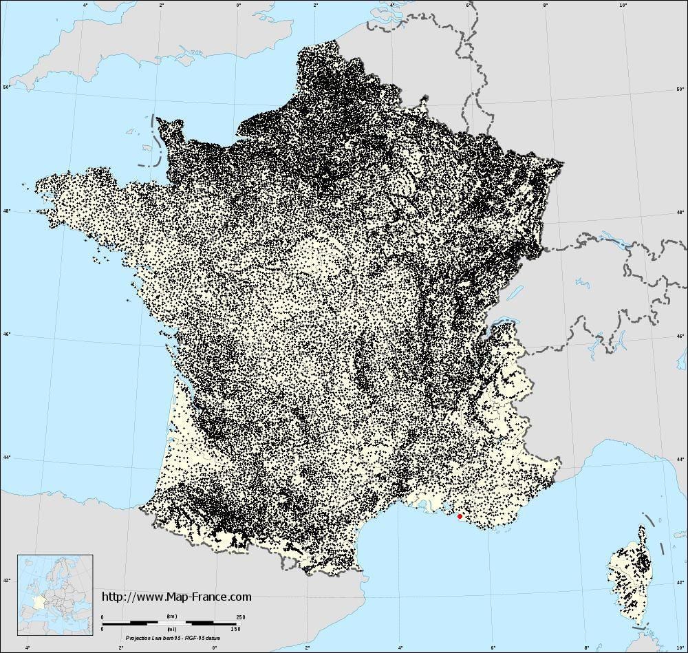 แผนที่ของ france_ regions. kgm san-marino. kgm