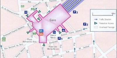 France_ regions. kgm สถานีรถบนแผนที่